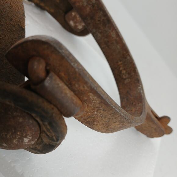 Vintage BOONE Western Cowboy Single Spur Metal Riding Gear Rustic Collectible main image 6